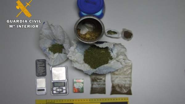 Droga incautada al detenido de Ávila 16-4-2018 Droga incautada al detenido de Ávila 16-4-2018