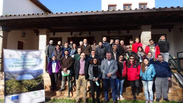 Algar (centro), durante las jornadas Algar (centro), durante las jornadas