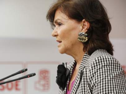 Carmen Calvo, secretaria de Igualdad y número cuatro de la dirección del PSOE.