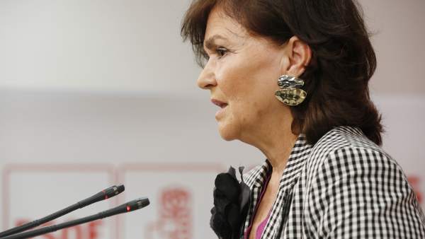 Carmen Calvo, secretaria de Igualdad y número cuatro de la dirección del PSOE. Carmen Calvo, secretaria de Igualdad y número cuatro de la dirección del PSOE.
