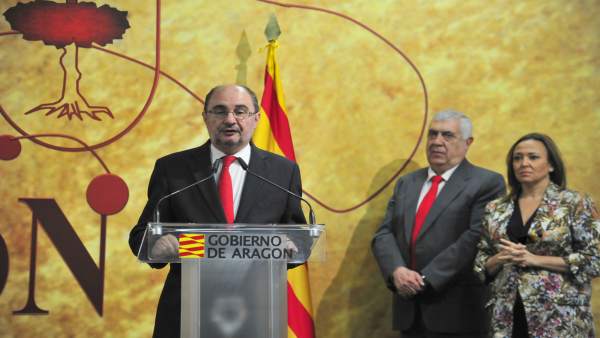 Javier Lambán este lunes en Teruel. Javier Lambán este lunes en Teruel.