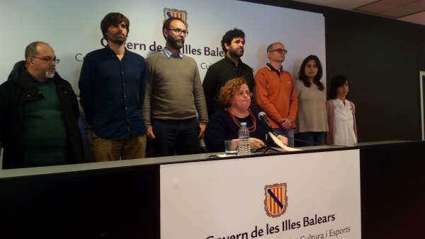 Ruth Mateu en la rueda de prensa en la que anunció su dimisión en 2017 Ruth Mateu en la rueda de prensa en la que anunció su dimisión en 2017