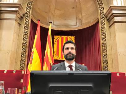 El presidente del Parlament de Catalunya, Roger Torrent