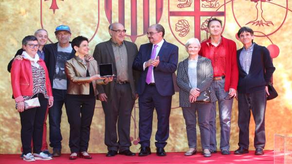 El presidente del Gobierno de Aragón, Javier Lambán, en Huesca. El presidente del Gobierno de Aragón, Javier Lambán, en Huesca.