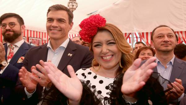 Pedro Sánchez y Susana Díaz en la Feria de Sevilla 2018 Pedro Sánchez y Susana Díaz en la Feria de Sevilla 2018