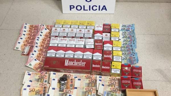 Material intervenido por la Policía Nacional. Material intervenido por la Policía Nacional.