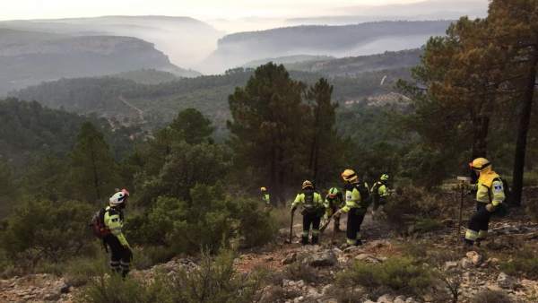 Trabajos en incendio Yeste Trabajos en incendio Yeste
