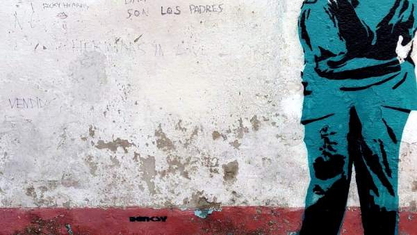 Aparece en el barrio ferrolano de Canido una obra firmada como Banksy Aparece en el barrio ferrolano de Canido una obra firmada como Banksy