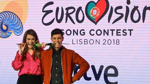 Los representantes de España en Eurovisión 2018, Amaia y Alfred. Los representantes de España en Eurovisión 2018, Amaia y Alfred.