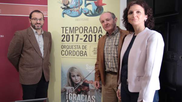 Luque (izda.), Pino y Montes presentan 'La Orquesta más cerca' Luque (izda.), Pino y Montes presentan 'La Orquesta más cerca'