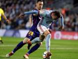 Un gol de Aspas con la mano da al Celta un empate ante el Barça