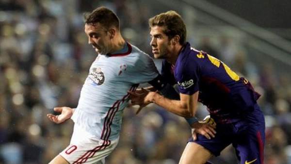 Iago Aspas, en un Celta - Barça. Iago Aspas, en un Celta - Barça.