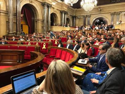 El Pleno del Parlament de Catalunya.