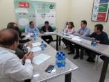 Reunión del PSOE con CCOO y UGT sobre sanidad