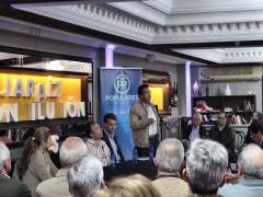 Fernando Manzano durante el acto en Jaraíz