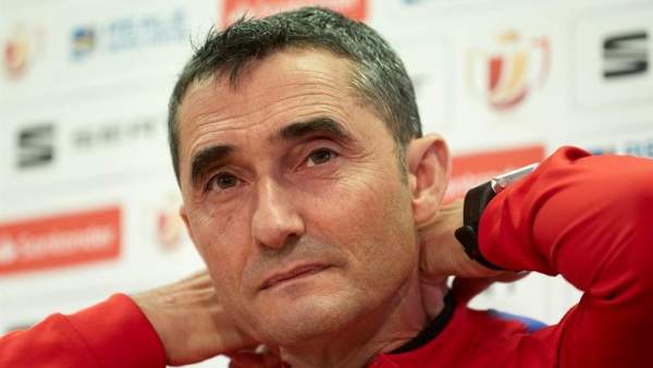 Ernesto Valverde, entrenador del Barcelona. Ernesto Valverde, entrenador del Barcelona.