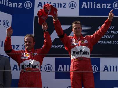 Michael Schumacher y Rubens Barrichello