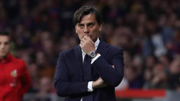 Vincenzo Montella, técnico del Sevilla Vincenzo Montella, técnico del Sevilla