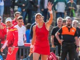 España logra la permanencia en el Grupo Mundial II de la Copa Federación con un festival de Muguruza