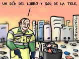Un día del libro y 364 de la tele