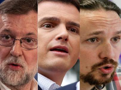Rajoy, Rivera, Iglesias y Sánchez.