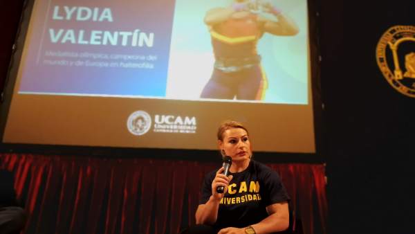 Lydia Valentín, en la UCAM Lydia Valentín, en la UCAM