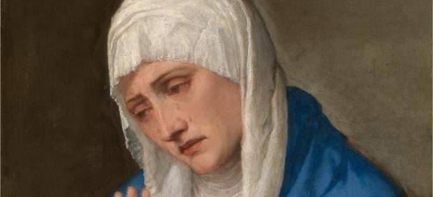 La Dolorosa con las manos abiertas, 15555. Tiziano