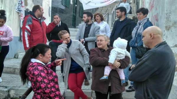 Visita de JeC a la calle Alegría Visita de JeC a la calle Alegría