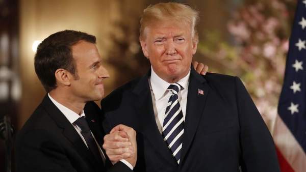 Donald Trump y Emmanuel Macron Donald Trump y Emmanuel Macron