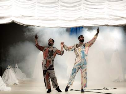 Un momento de 'Grand Applause', la pieza ideada por Jorge Dutor y Guillem Mont de Palol