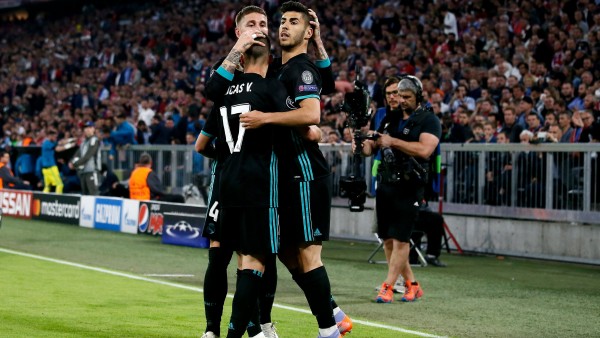 Ramos, con Lucas y Asensio Ramos, con Lucas y Asensio
