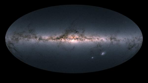 El cielo de Gaia y la Vía Láctea en color El cielo de Gaia y la Vía Láctea en color