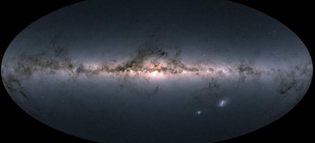 El cielo de Gaia y la Vía Láctea en color