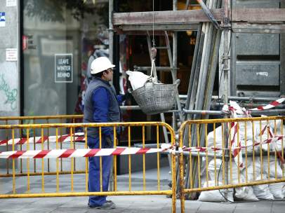 Un trabajador de la construcción