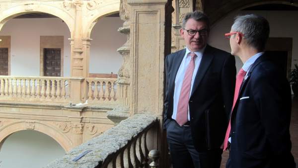 El embajador alemán con el rector. Salamanca, 26/04/2018 El embajador alemán con el rector. Salamanca, 26/04/2018
