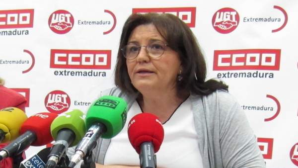 Patrocinio Sánchez, de UGT, valora la EPA Patrocinio Sánchez, de UGT, valora la EPA