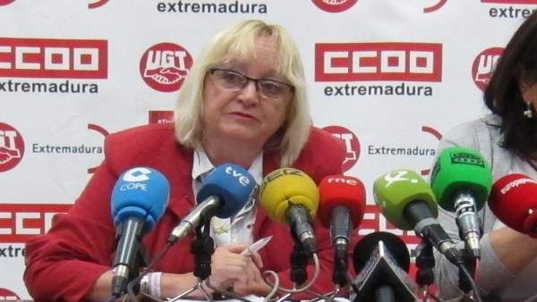 Encarna Sánchez, de CCOO, valora la EPA Encarna Sánchez, de CCOO, valora la EPA