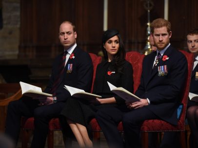 príncipe Guillermo de Inglaterra, Meghan Markle y el príncipe Harry