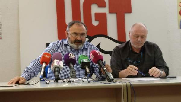 Carlos Pedrosa y Pedro del Olmo, UGT Carlos Pedrosa y Pedro del Olmo, UGT