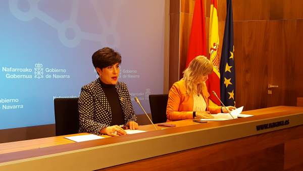 La portavoz del Gobierno de Navarra, María Solana, y Ana Ollo La portavoz del Gobierno de Navarra, María Solana, y Ana Ollo