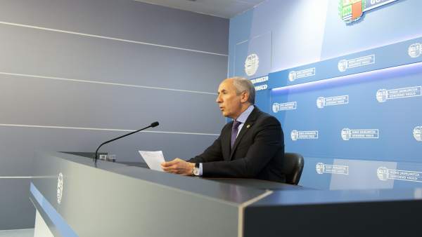Foto de archivo de Josu Erkoreka tras el consejo de Gobierno Foto de archivo de Josu Erkoreka tras el consejo de Gobierno