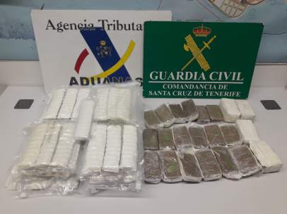 Hachís requisado por la Guardia Civil