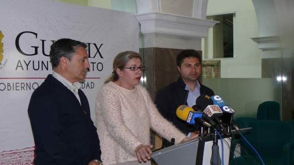 La alcaldesa de Guadix, Inmaculada Olea, en rueda de prensa La alcaldesa de Guadix, Inmaculada Olea, en rueda de prensa