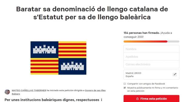 Captura de pantalla de la iniciativa Captura de pantalla de la iniciativa