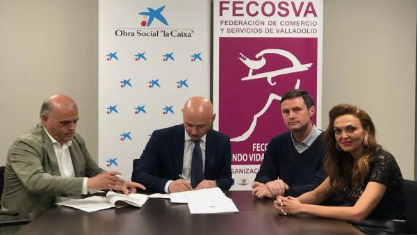 Firma del acuerdo entre Fecosva y CaixaBank. 26-4-2018 Firma del acuerdo entre Fecosva y CaixaBank. 26-4-2018