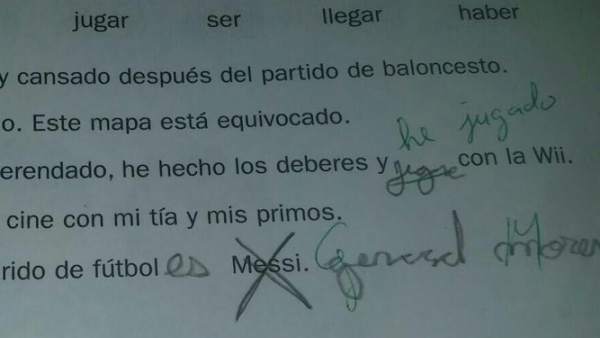 Los deberes de la niña fan de Gerard Moreno Los deberes de la niña fan de Gerard Moreno