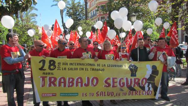 Concentración CCO en Badajoz Concentración CCO en Badajoz