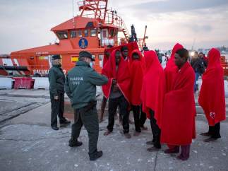 Inmigrantes rescatados