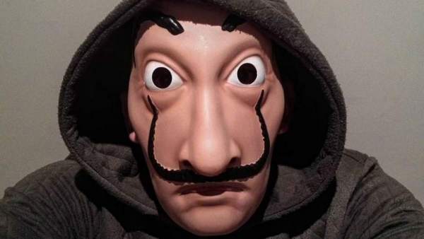 Máscara de la serie de televisión 'La Casa de Papel' Máscara de la serie de televisión 'La Casa de Papel'