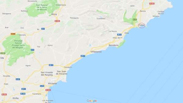 Localización de Calp (Alicante) Localización de Calp (Alicante)